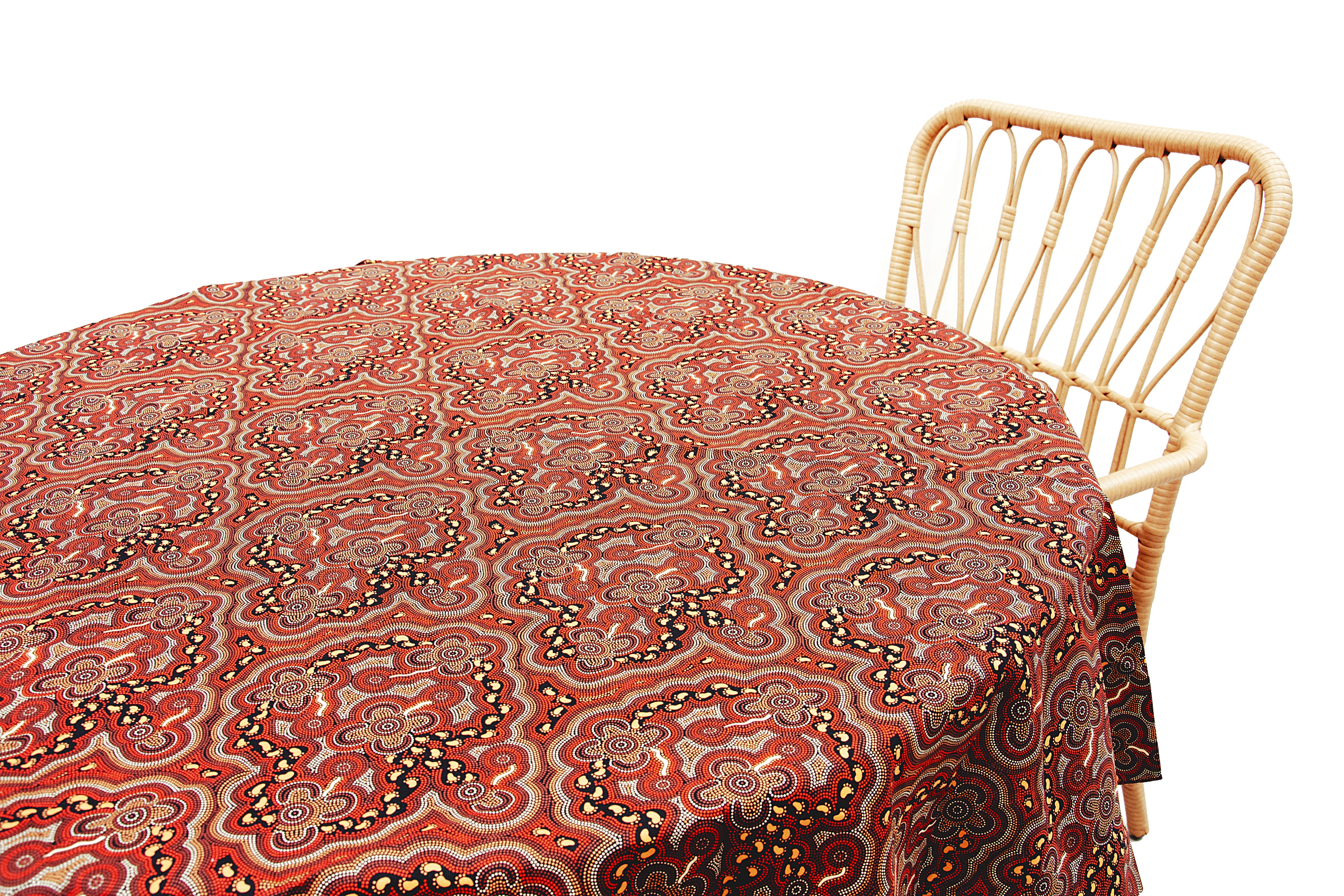 Buy Aboriginal Round Tablecloth Online Australia — Bulurru Shop