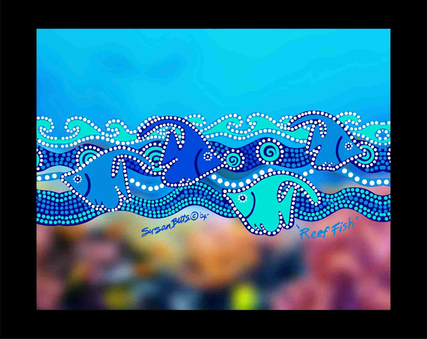 Canvas Art Print - Reef Fish By Susan Betts