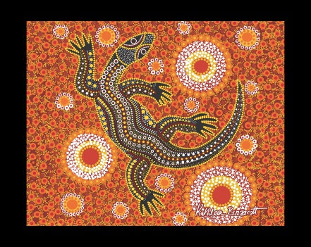 Canvas Art Print - Sand Goanna By Kathleen Buzzacott