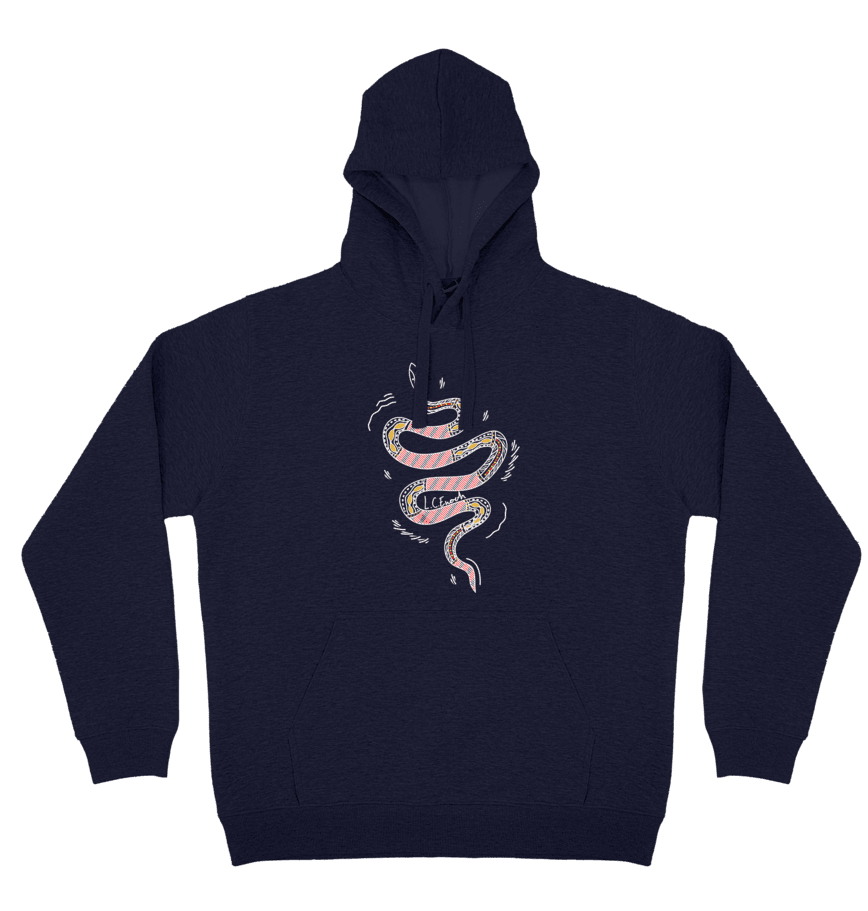 Adults Cozy Hoodie - Snake By Louis Enoch