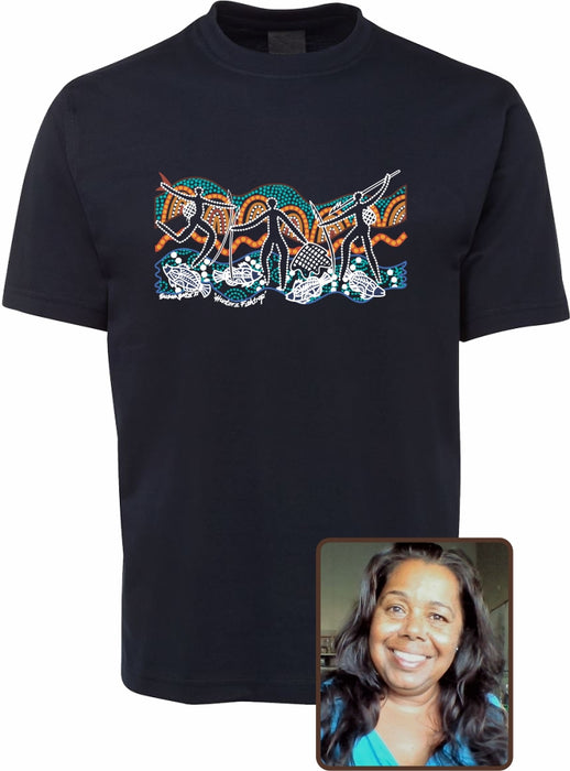 T Shirt ADULT Regular Fit - Susan Betts, Hunter Fish Traps Design