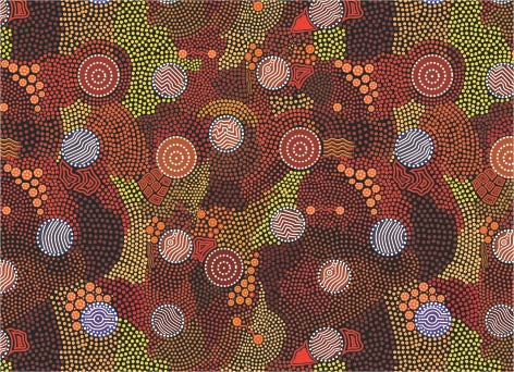 Fabric Placemats with Aboriginal Designs