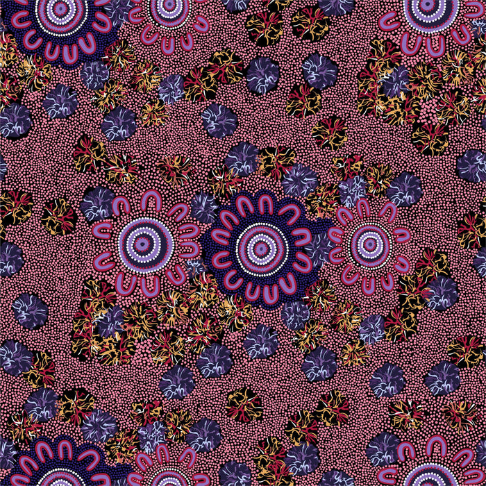 Womens Business Aboriginal Pattern CHIFFON Fabric Per Metre