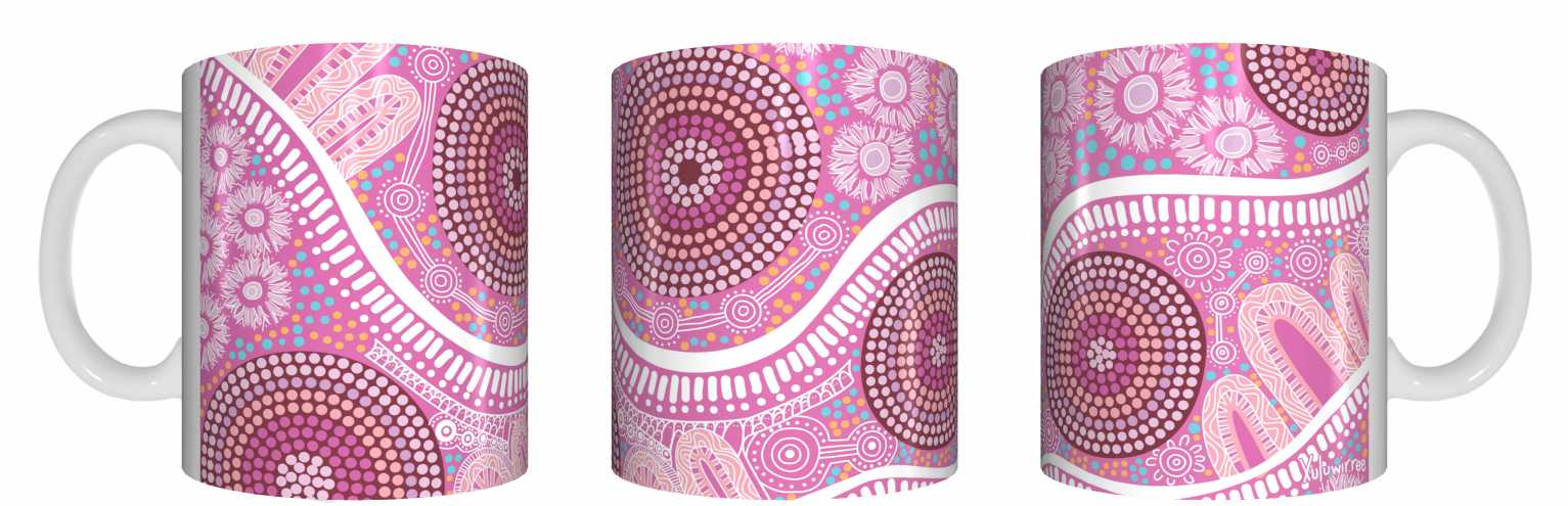 Womens Journey Ceramic Mug By Debbie Scott