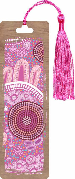 NEW - Aboriginal Design Bookmarks With Tassel