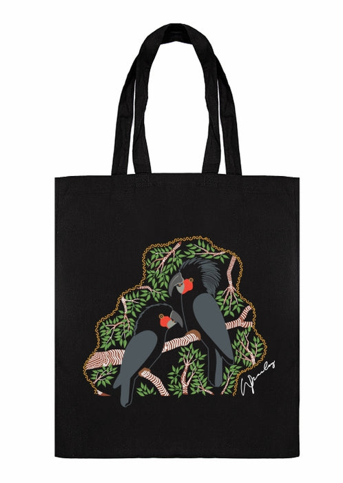 Shopping Tote Bag - Black Cockatoo By Wendy Pawley