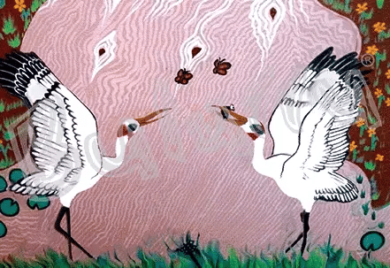 3D Postcard By Wendy Pawley - Brolgas