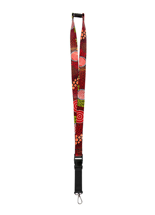 Lanyard With PU Leather Strap - Upper Bullawa By Wendy Pawley