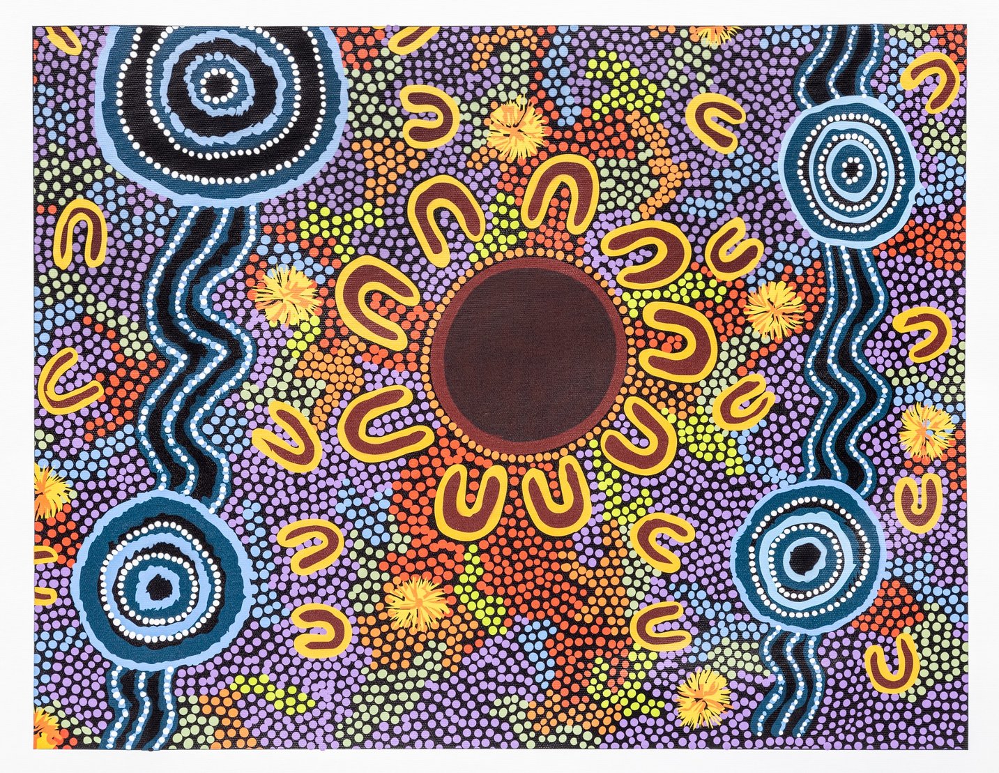 Canvas Art Print - Women Gathering At Waterholes By Merryn Apma