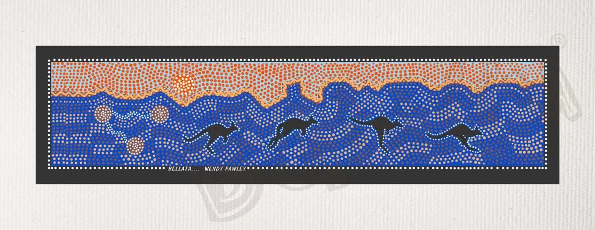 Bulurru Aboriginal Art Canvas Print Unstretched - Bellata By Wendy Pawley