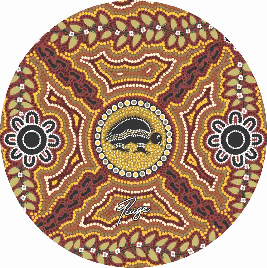 Aboriginal Ceramic Coasters By Tanita Paige