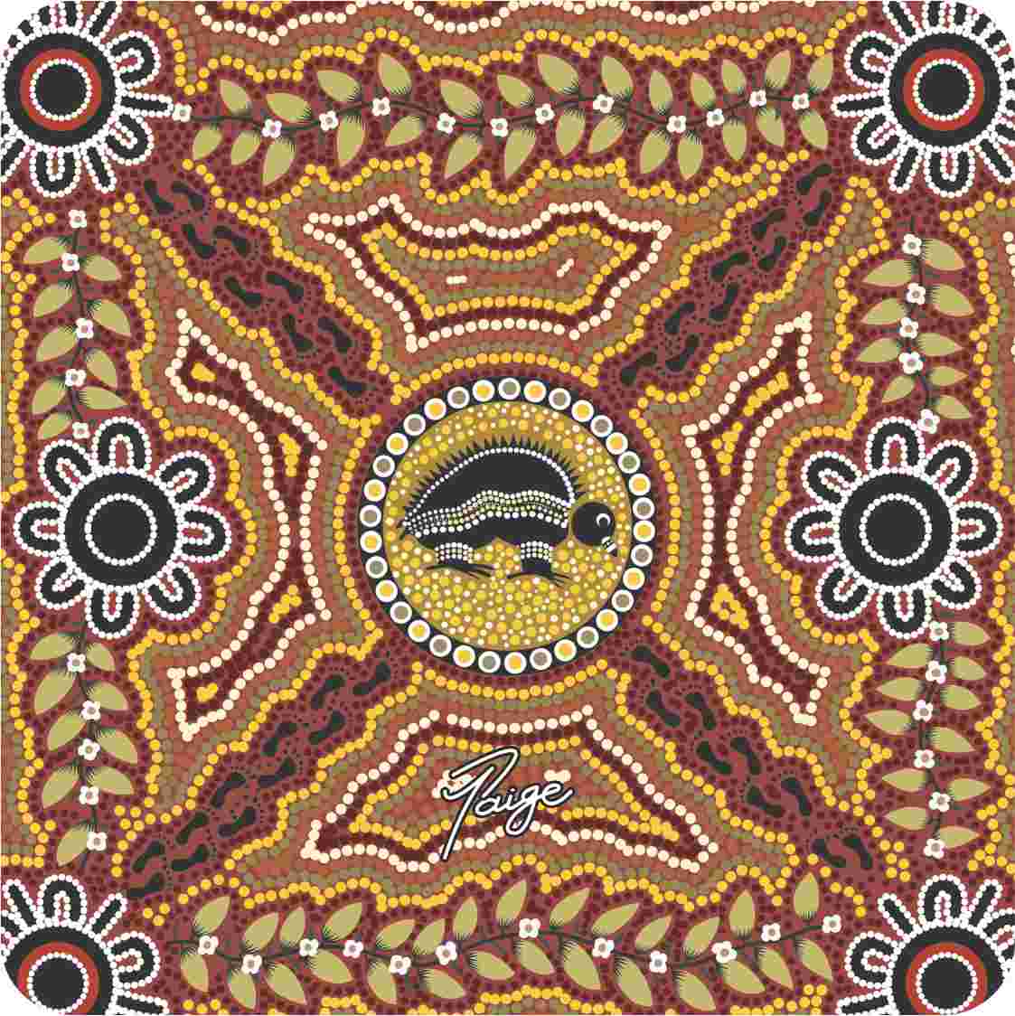 Aboriginal Ceramic Coasters By Tanita Paige