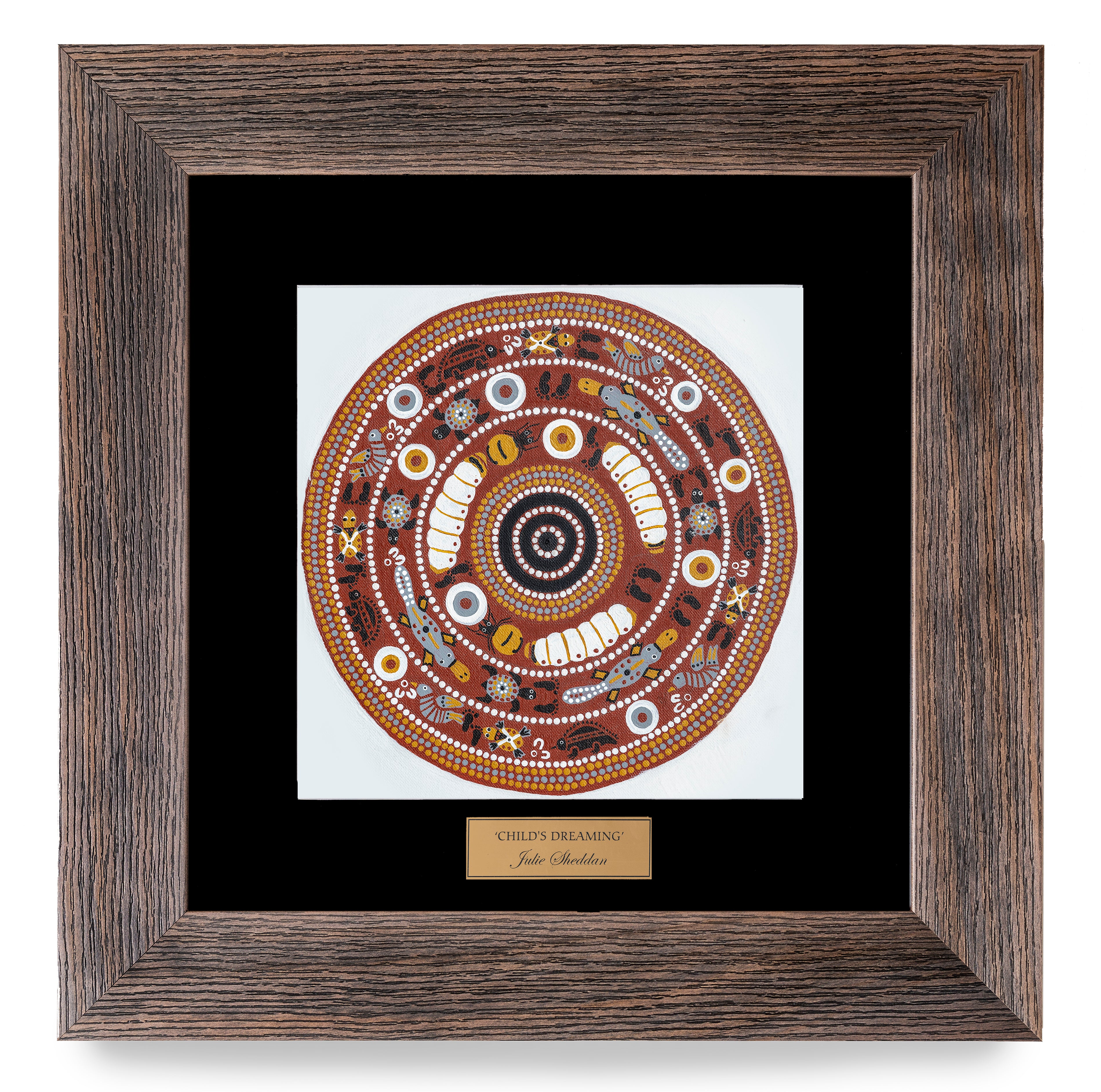 Bulurru Aboriginal Art Canvas Print Unstretched - Child's Dreaming By Julie Paige