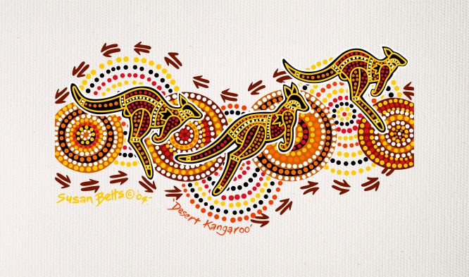 Aboriginal Art Kangaroo