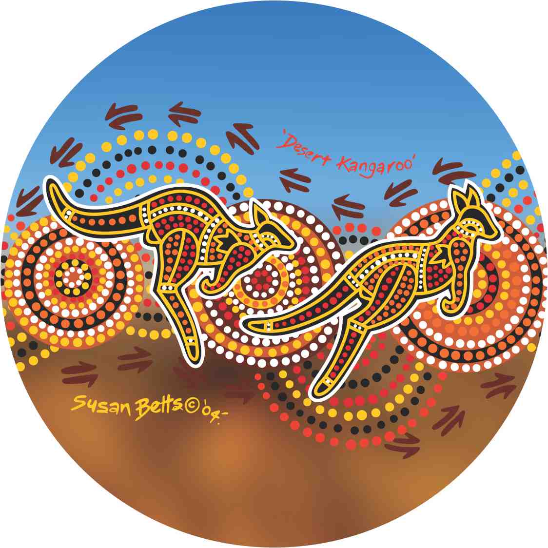 Aboriginal Ceramic Coasters By Susan Betts