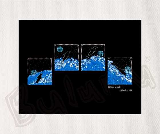 Bulurru Aboriginal Art Canvas Print Unstretched - Guraki Wisdom By Wendy Pawley