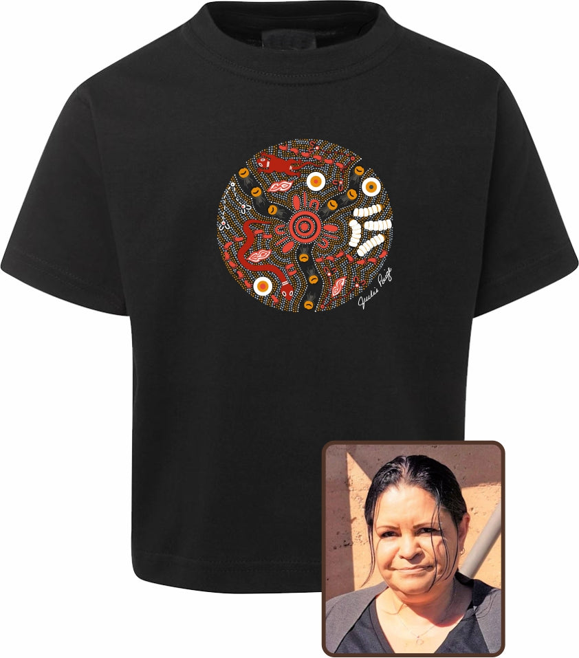 T Shirt Kids Regular Fit - Julie Paige, Bush Tucker Design