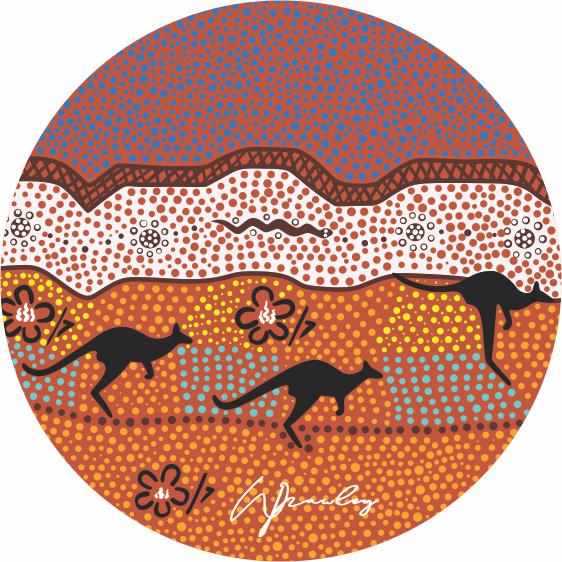 Aboriginal Ceramic Coasters By Wendy Pawley