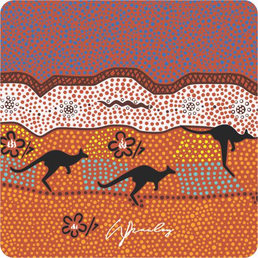 Aboriginal Ceramic Coasters By Wendy Pawley