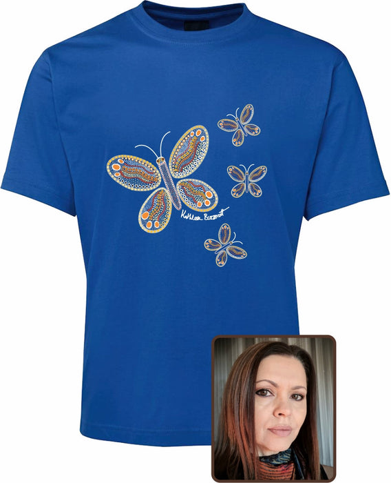 T Shirt Kids Regular Fit - Kathleen Buzzacott, Butterflies Design