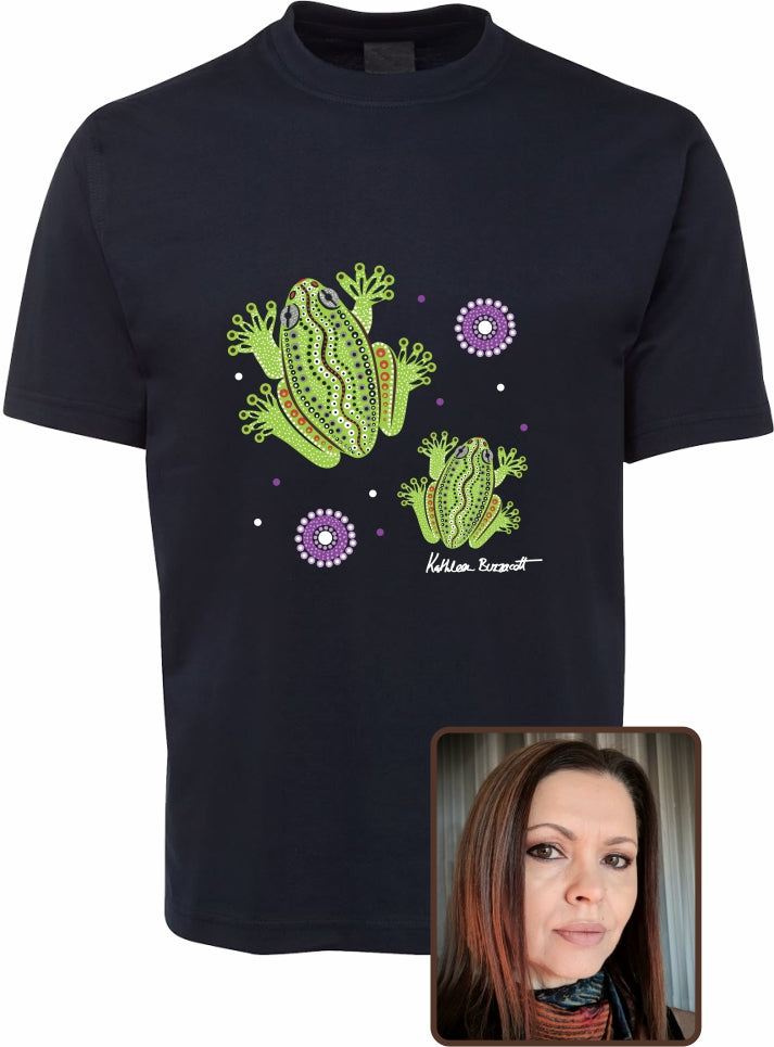 T Shirt Kids Regular Fit - Kathleen Buzzacott, Centralian Tree Frog Design