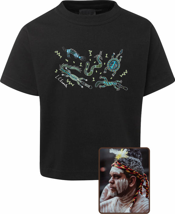T Shirt Kids Regular Fit - Louis Enoch, Freshwater Totems Design