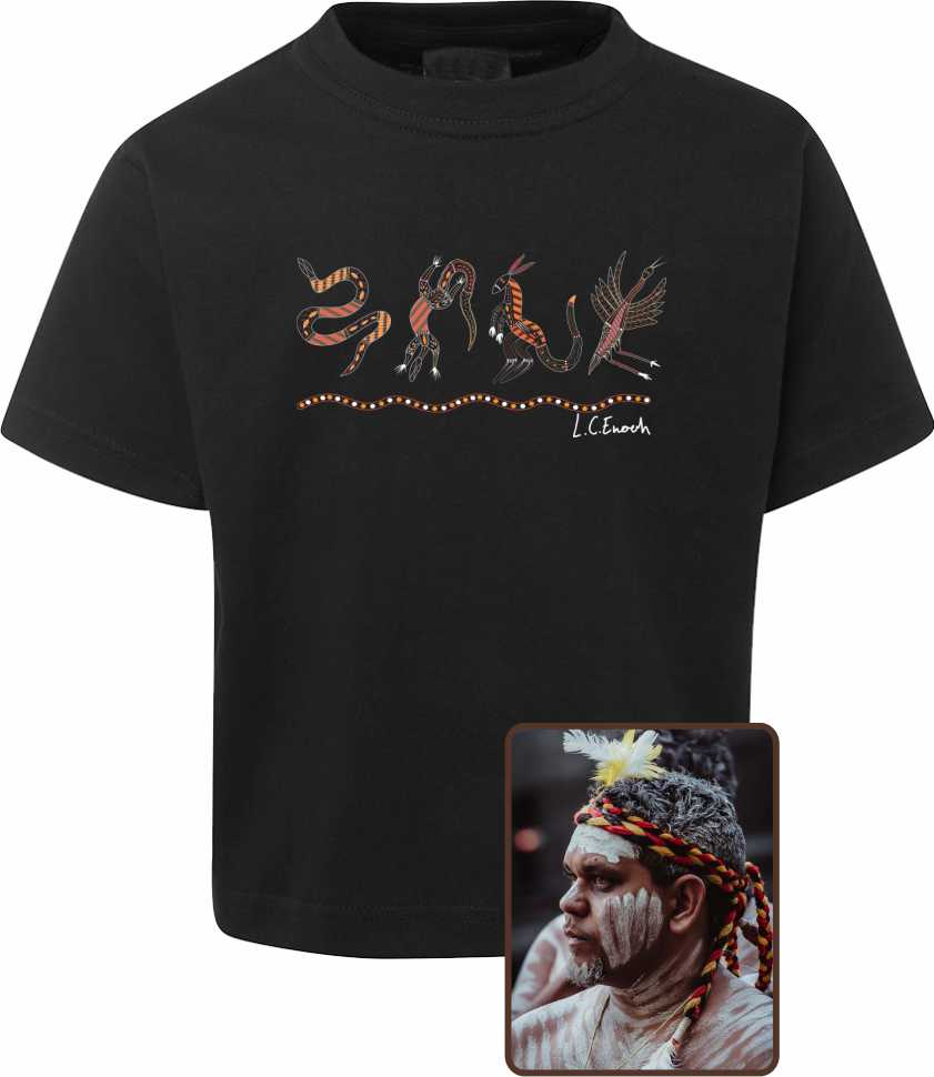 T Shirt Kids Regular Fit - Louis Enoch, Meeting Place (Fire) Design