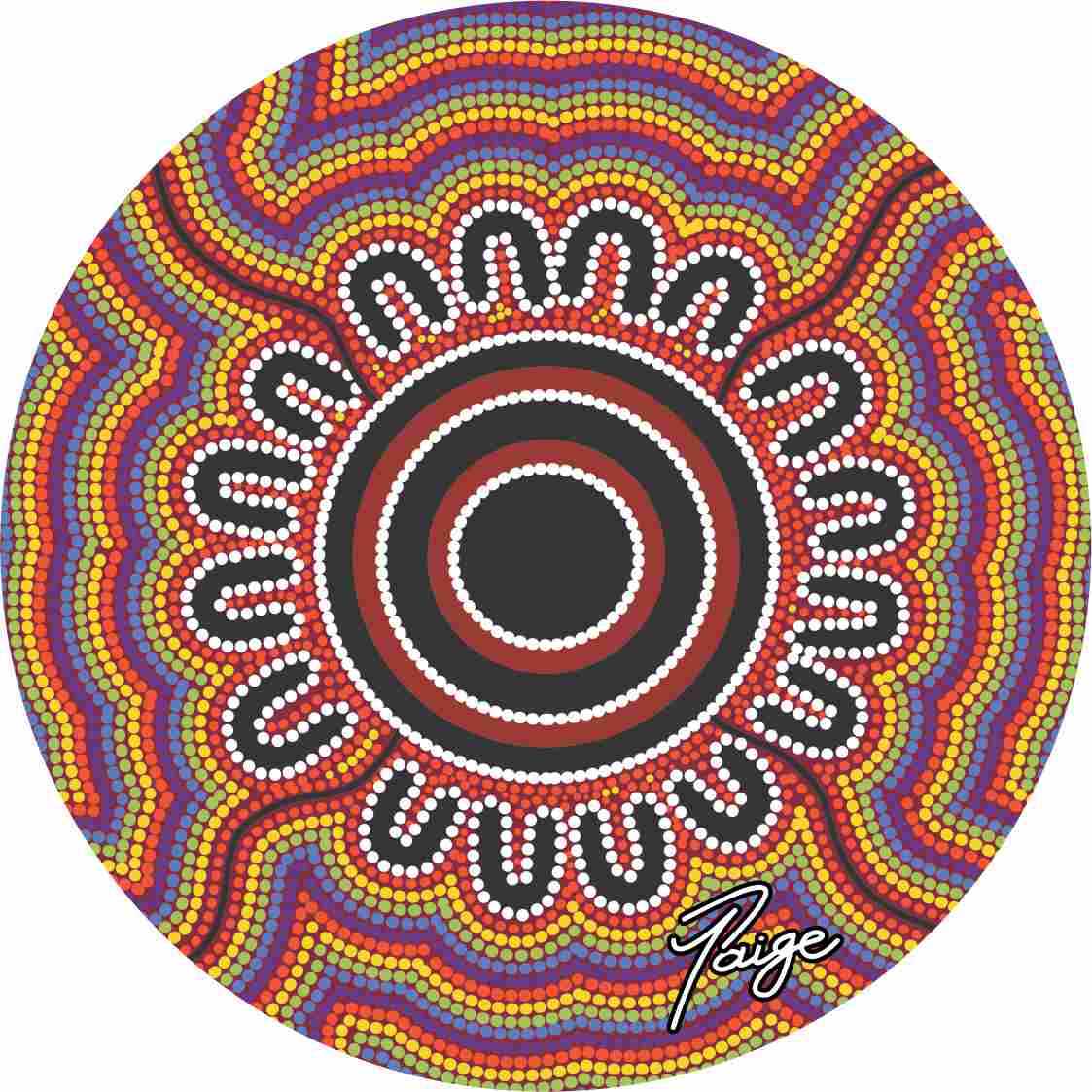 Aboriginal Ceramic Coasters By Tanita Paige