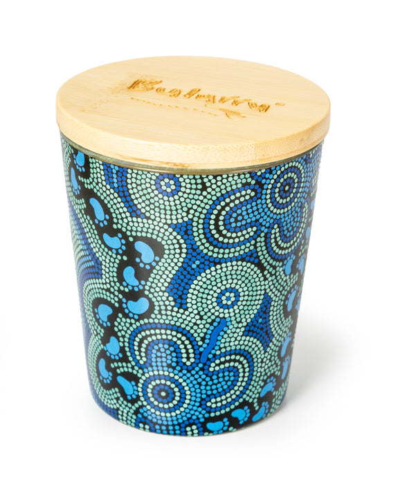 Bulurru Soy Candle On Walkabout Blue Lime & Coconut