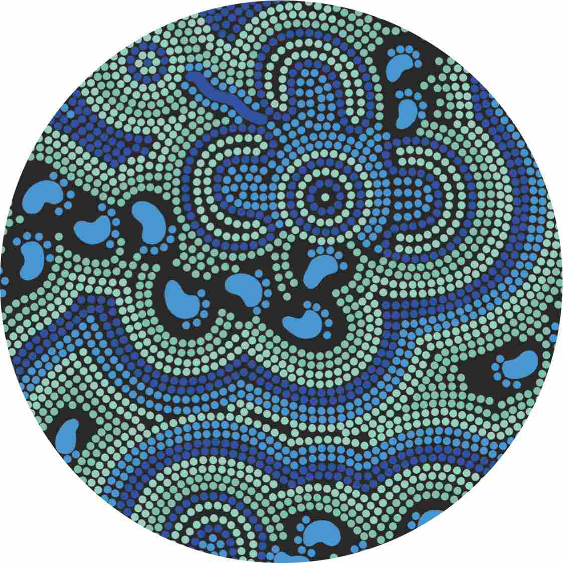 Aboriginal Ceramic Coasters By Karen Taylor