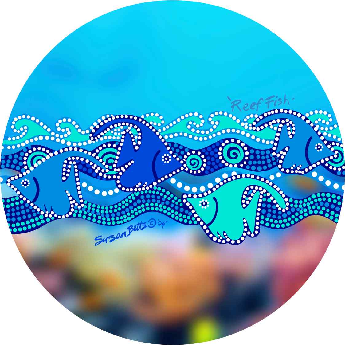 Aboriginal Ceramic Coasters By Susan Betts