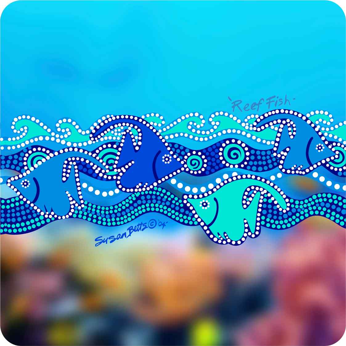 Aboriginal Ceramic Coasters By Susan Betts