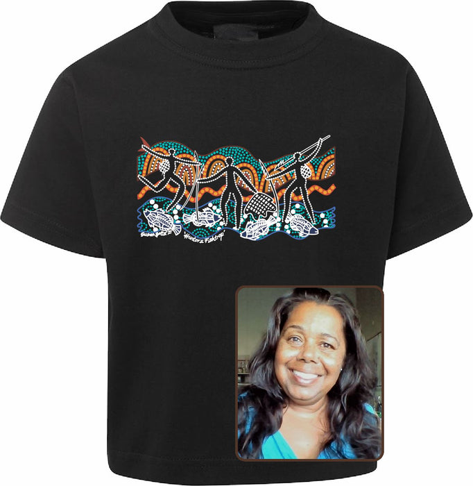 T Shirt Kids Regular Fit - Susan Betts, Hunter Fish Traps Design