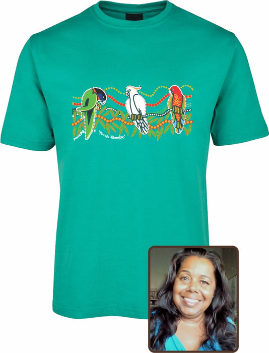 T Shirt Kids Regular Fit - Susan Betts, Parrots Paradise Design