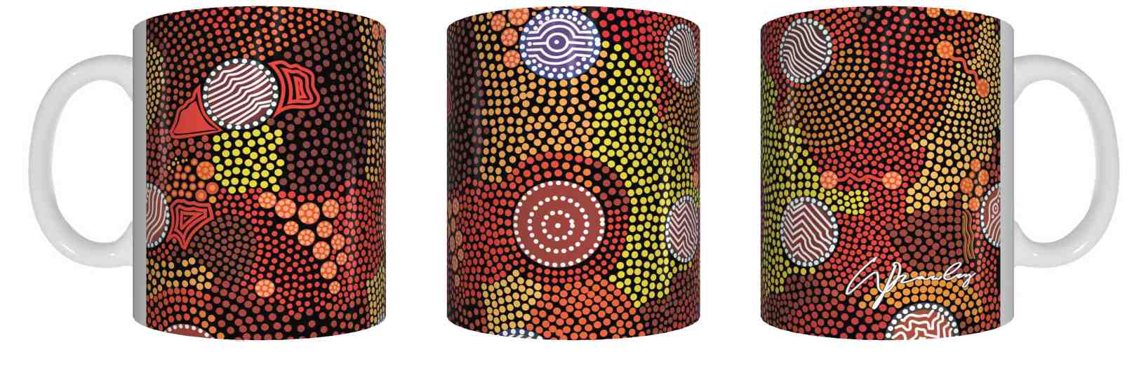 Upper Bullawa - Aboriginal Design Ceramic Mug in Gift Box