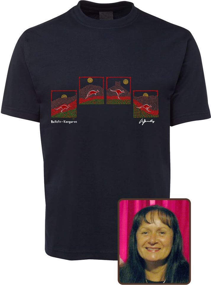 T Shirt Kids Regular Fit - Wendy Pawley, Bellata Kangaroo Design