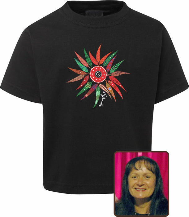 T Shirt Kids Regular Fit - Wendy Pawley, Gum Leaves Design