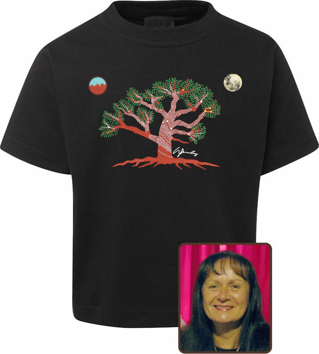 T Shirt Kids Regular Fit - Wendy Pawley, Wundabaa Spirit Tree Design