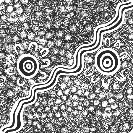 Aboriginal Ceramic Coasters By Merryn Apma