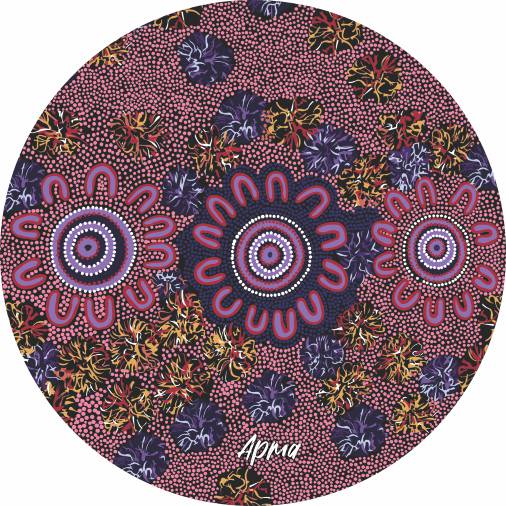Aboriginal Ceramic Coasters By Merryn Apma