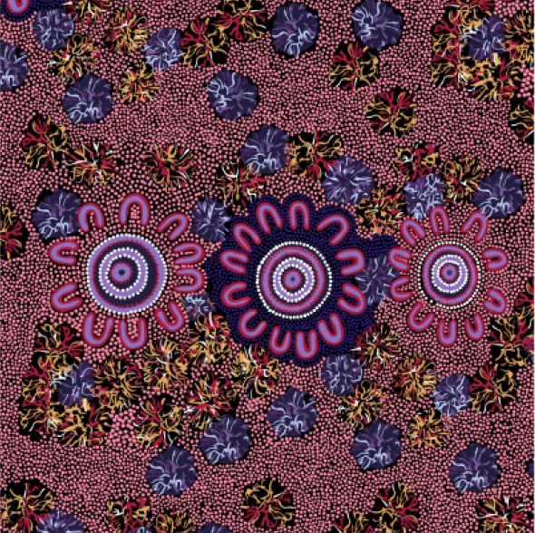 Womens Business Aboriginal Pattern COTTON Fabric Per Metre