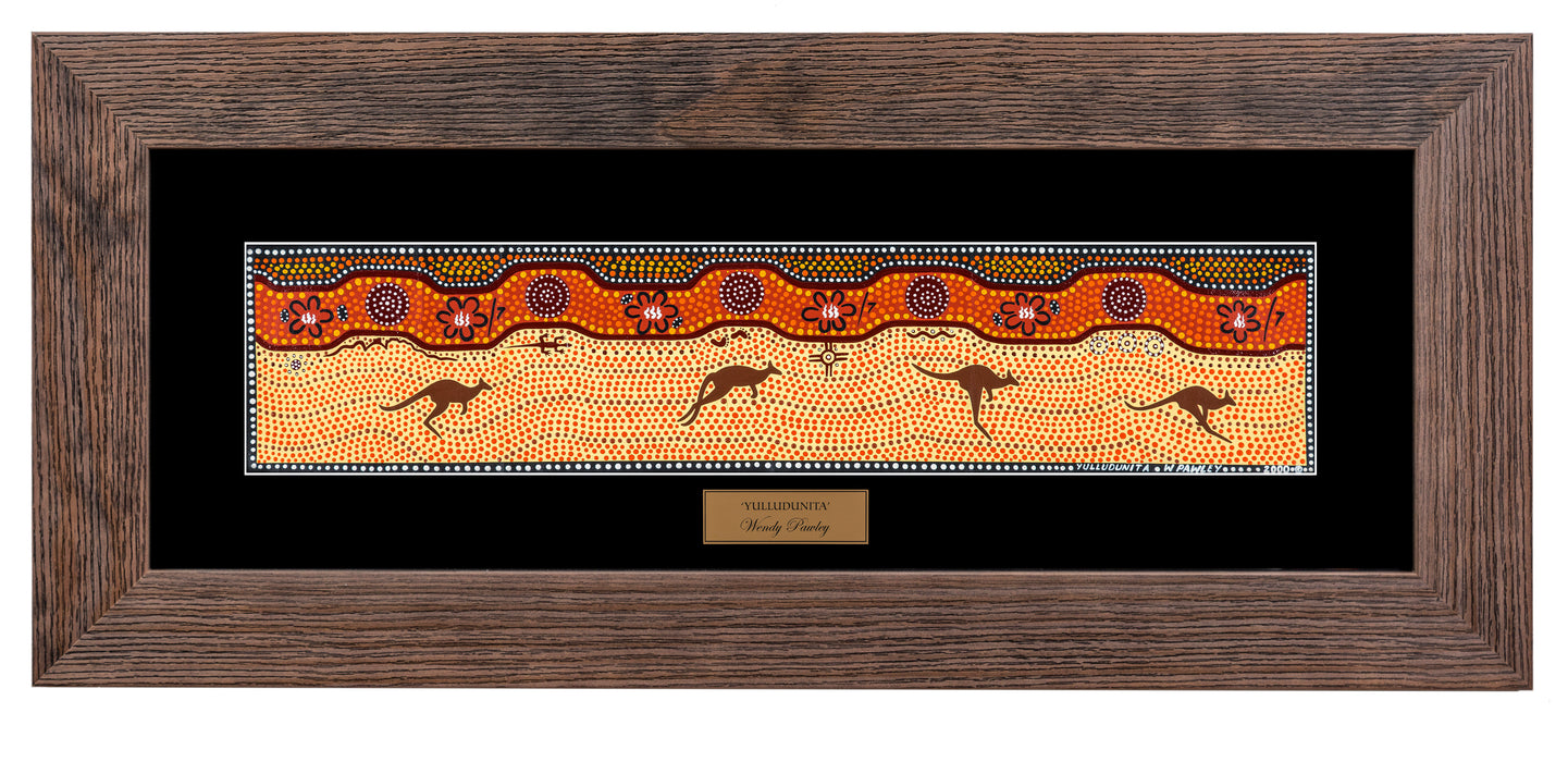 Bulurru Aboriginal Art Canvas Print Unstretched - Yulludunita By Wendy Pawley